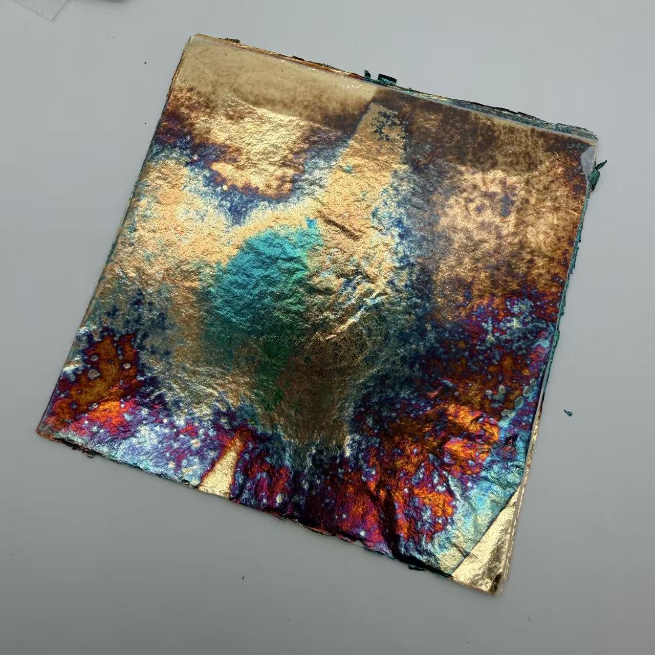 Ink Blotter Paper - Rastgele Renkli Altın Varaklar 15 Adet