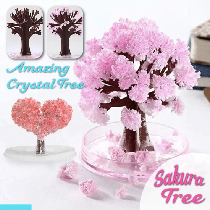 Paper Weight Crystal - Mini Sihirli Sakura Minyatür Ağaç DIY